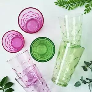 투명 쥬스컵 350ML 음료수잔 주스컵 가정용물컵 플라스틱음료컵 물컵
