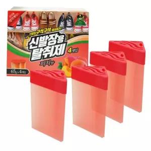 신발장 신발장구석용 탈취제 4개입 피치향 B산도깨비099