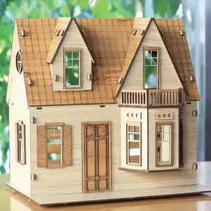 목재퍼즐 목재모형 Temple Shirley House 3D [a702179]