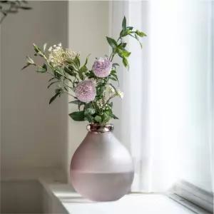 스타일 핑크 유리화병(대-H22cm)꽃병 장식용 인테리어 선반 테이블