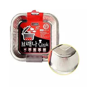 오븐냄비 멀티냄비 알미늄 낚시 사각 일회용냄비 냄비 3p 중 요리도구 상차림 직화요리 재활용가능 캠핑