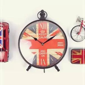 빈티지 런던 탁상겸 벽시계 -Unionjack