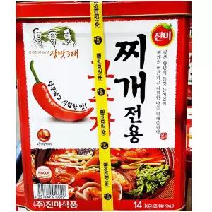 찌게용고추장 (진미 14K) 업소용 대용량 식당 식당용 조리용 맛다시 깡통 매운 순한