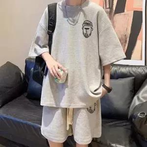 오버핏 스트릿한 패션 셋업 ISSS53 무지 캐주얼숙 일반핏 솔리드숙 tr