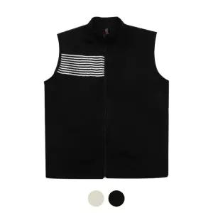 [파파브로] 남성 니트 스트라이프 골프 FW 집업베스트 SH-VEG-940