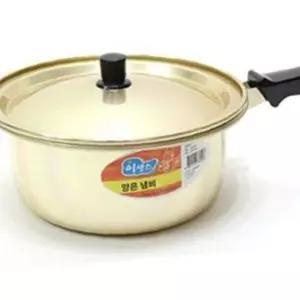 우유백 편수 노란냄비 양은 찌게 한손 라면 16cm 소스 대성
