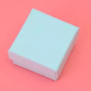 블루투야 민트블루 주얼리케이스 귀걸이 쥬상자 박스 종이 5cmX5cm