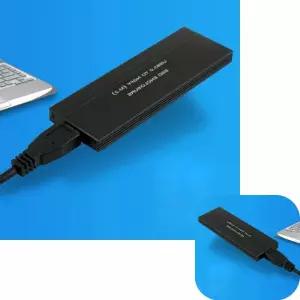 굿테라 USB 외장 케이스 SSD 초소형 M.2 NGFF 블랙색