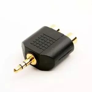 스테레오 젠더 RCA 3.5 오디오잭 스피커케이블 옥스단자 Y형 coms M Fx2