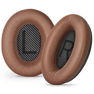 보스 콰이어트컴포트 QC-35-ii QC-25 QC-15 QC-2 헤드폰용 오리버 가죽 이어패드 쿠션 Ae2 / Ae2i Ae2W 사운드링크 사운드트루 이어 헤드셋(브라운)용 램스킨 교체용 이어커버