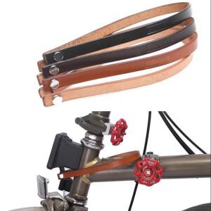 Brompton 접이식 자전거 캐리어 블록 용 소 가죽 풀 스트랩 벨트 퀵 릴리스 가방 sbag 바구니