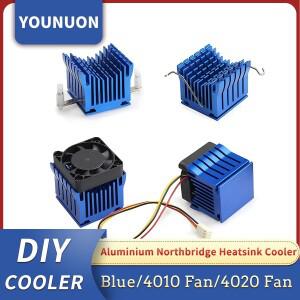 YOUNUON DIY 알루미늄 쿨러 방열판 노스브리지 블루 냉각