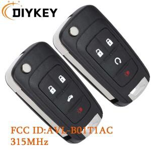 DIYKEY AVL-B01T1AC 원격 키 FOB 쉐보레 호환 카마로 크루즈 이퀴녹스 임팔라 말리부 트랙스 뷰익 앙코르