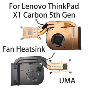 Lenovo ThinkPad X1 Carbon 5 세대 노트북 팬 방열판 CPU 쿨러 냉각 FRU:00UR984 01YU011 00UR983 UMA 용