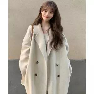 울터치 오버사이즈코트 더블버튼 여성 롱코트 아우터 오버핏 겨울아우터