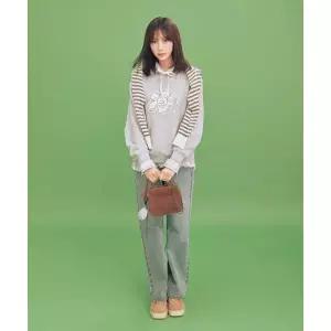 와키윌리 우먼스 세미 플레어핏 데님팬츠 블루 1936608