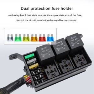 휴즈홀더 퓨즈 릴레이 박스 패널 12V 부품 웨이 차량