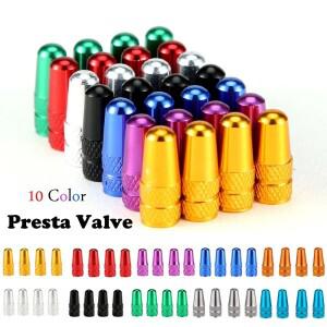 도로 MTB 트랙 레이싱 자전거 타이어에  4Pcs 알루미늄 합금 Presta 밸브 모자-프랑스어 휠 튜브 커버