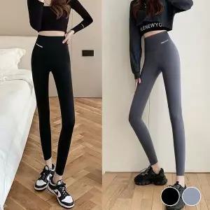[하프클럽/]하이웨이스트 심리스 레깅스 블랙 그레이