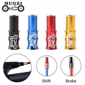 MUQZI 10PCS 케이블 캡 자전거 브레이크 엔드 시프트 와이어 4mm 5mm 알루미늄 합금 산악 도로 하우징 부품