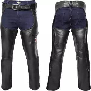 남녀 공용 PPE FIT 모터사이클 가죽 칩 도로 발진 보호 및 전천후 편안함을 위한 검은색 라이딩