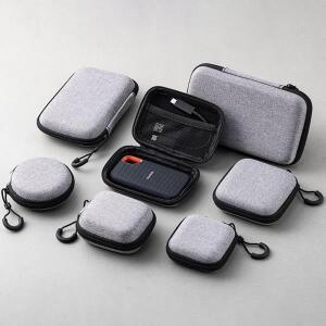 1Pcs 미니 EVA 스토리지 가방 파우치 운반 지퍼 이어폰 케이스 Airpod 이어폰/휴대폰/충전 케이블 디지털