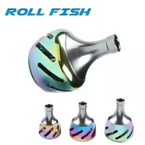 ROLLFISH 1PC 낚시 릴 핸들 금속 손잡이 로커 암 그립 인체 공학적 디자인 DIY 수정 장비 태클