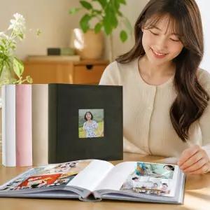 성장 기록 웨딩 제작용 접착식 포토북 아기 초음파 사진 정리정돈 앨범