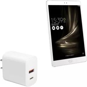 ASUS ZenPad 3S 10 - PD miniCube(20W)와 호환되는 BoxWave 충전기 20W USB Type-C 월 Winter White