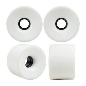 RACEBON 60MM 롱보드 스케이트보드 휠 경도 78A 폴리우레탄 크루징 프리 608 베어링 및 스페이서 4개 세트
