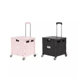 4바퀴 프리미엄 접이식 쇼핑카트 핸드 카트 중형 45L