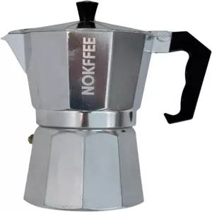 NOKFFEE 에스프레소 메이커 모카 포트 스토브탑 쿠바 커피 6컵 실버