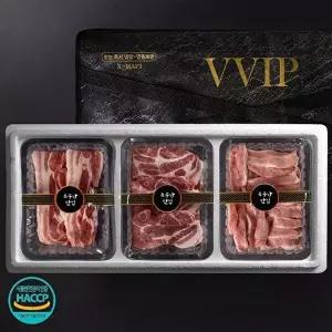 냉장 1등급 한돈 E클래스1호 1.5kg (오겹살,목살,항정살 각500g)
