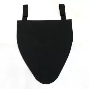 septacgears 에어소프트 페인트볼 Molle 프로텍터 서혜부 패널 패드 인서트 EVA 더미 플레이트 나일론 블랙