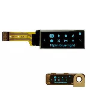 전원 1개 OLED LCD 디스플레이 모듈 0.91인치 4선 SPI 직렬 스크린 드라이버 128x32.Ledger Nano S용 3V