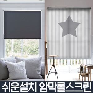 암막블라인드 롤스크린 커튼 버티칼 대나무발 / 거실베란다 안방작은창문가리개 / 방염 미니 맞춤제작