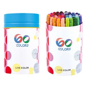 [모나미] 라이브칼라 틴케이스 60색세트 트윈타입