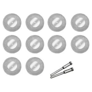 다이아몬드휠 다이아 컷팅휠 60mm 10개 세트 다이아휠 무홀 8홀 타일 줄눈제거 컷팅 절단석 대리석 미니 핸드 그라인더 휠 주축 드러멜 드레멜 다용도 다목적 카바이드휠