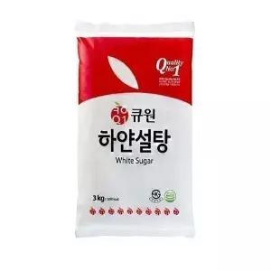 큐원 하얀설탕 3kg 6개