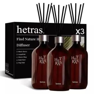 헤트라스 프리미엄 디퓨저 대용량 디퓨저 선물세트 제주사려니숲길 500ml 3개