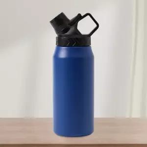 로랑마켓 이중스텐 보온병 750ML 블루 사무실 휴대 물병