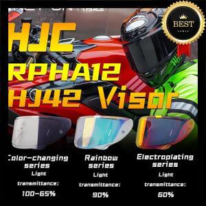 HJC RPHA 12 자동색 전체 페이스 헬멧 렌즈 액세서리 오토바이 쉴드 용 광변색