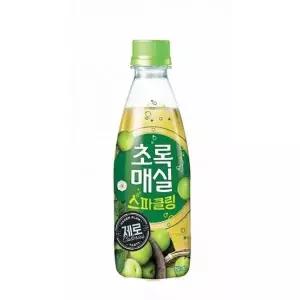 초록매실 스파클링 제로 350ml 페트 20개 제로 매실음료