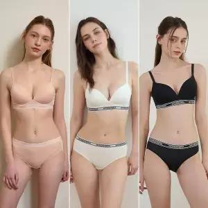 [NS홈쇼핑][Wonderbra] 스포츠 아웃밴드 노와이어 브라팬티 6종세트 WBW4M232425A_T..[35968424]
