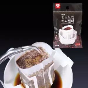 스터닝팩토리 B하니 NO드리퍼 핸드드립 커피필터 15매 핸드드리퍼 커피거름망 일회용품 커피여과지