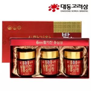 100gx3병(쇼핑백동봉) 대동고려삼 6년근 활기찬홍삼정