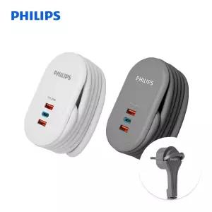 필립스 고용량 파워 트래블 멀티탭 1구 USB C타입 A타입 1.5M 납작 콘센트 여행용 4000W 멀티 콘센트