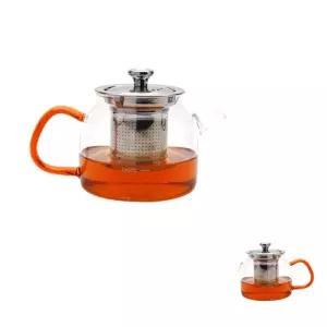 굿테라 유리티포트 스텐차망 주전자 티포트 유리주전자 600ml W