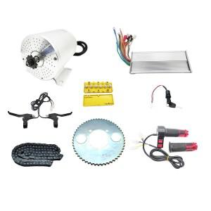 전기 스쿠터 세발 자전거 용 36V 48V 1000W 브러시리스 모터 키트 컨트롤러 스로틀 브레이크 DIY 4 륜 구동