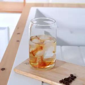 캔 모양 유리컵 473ml 에이드 커피 음료 투명 글라스